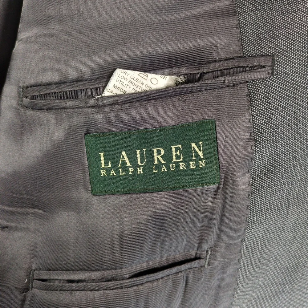 Lauren Ralph Lauren Men Gray Wool Blend‎ Suit Blazer Jacket 52R